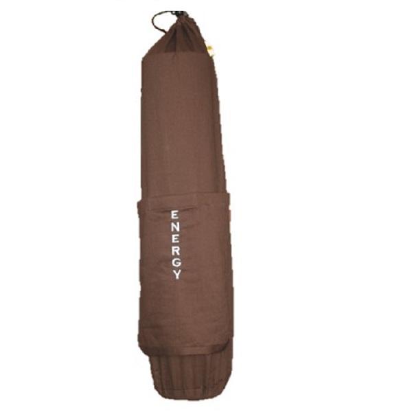 Alabaster OMSutra slogan yoga bag with adjustable strap and spacious compartment for yoga mats and accessories.