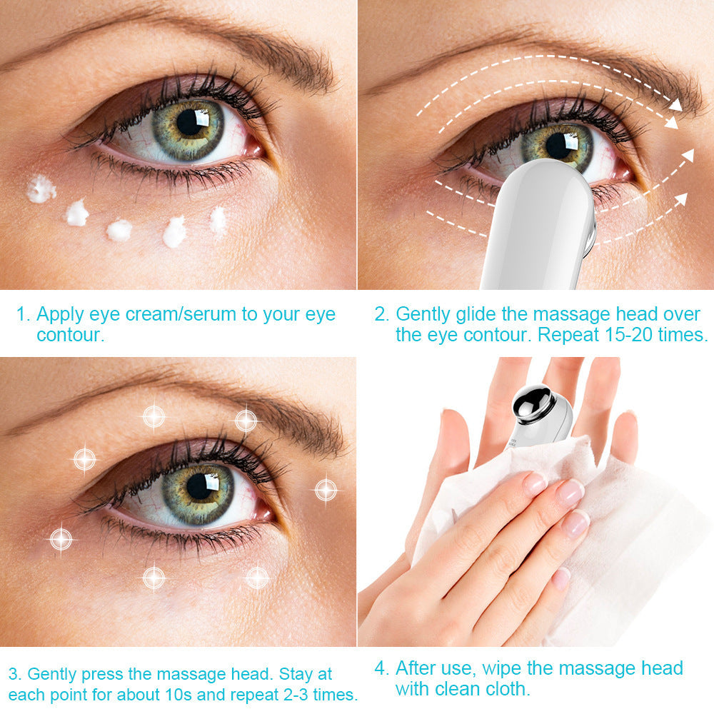 Maroon Asteria portable eye massager for relaxation and eye care, featuring a sleek design and adjustable settings.