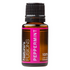 Start2Finish peppermint pure essential oil 15ml bottle, natural beauty product with fresh peppermint leaves and oil dropper