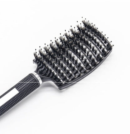 CJDropshipping anti-knot hairbrush for women, detangler brush with ergonomic handle, ideal for smooth, tangle-free hair.