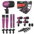 Start2Finish 9-piece drum microphone set with kick bass, tom, snare, hi-hat, and cymbal mics for drums and percussion.