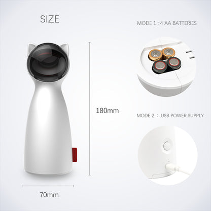 Maroon Asteria Creative Cat Pet LED Laser Toy with automatic movement and funny laser light for cats and playful pets.