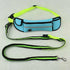 Maroon Asteria waterproof pet waist bag with reflective straps, sports traction rope, and adjustable leash for outdoor walks.