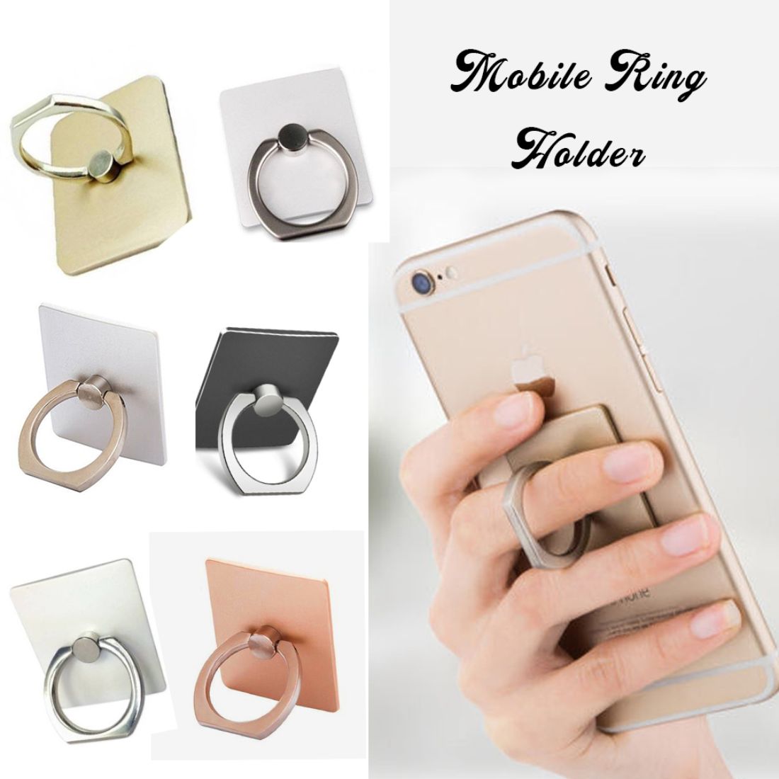 Gold mobile ring holder from Ivory Cassiopeia, designed for women&