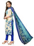 Cream cotton salwar material for women from Ivory Cassiopeia, featuring traditional fabric design and soft texture.