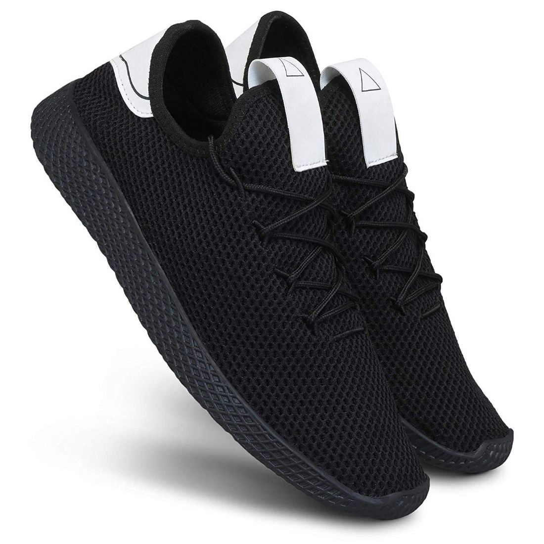 Black mesh material casual men&