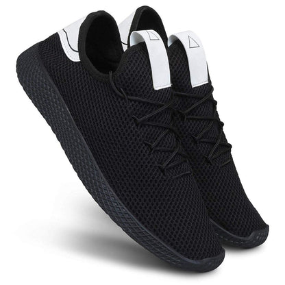 Black mesh material casual men&