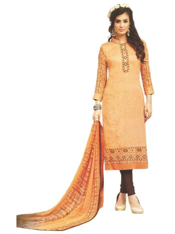 Embroidery and satin cotton unstitched dress material for women by Ivory Cassiopeia, featuring intricate designs and soft fabric.