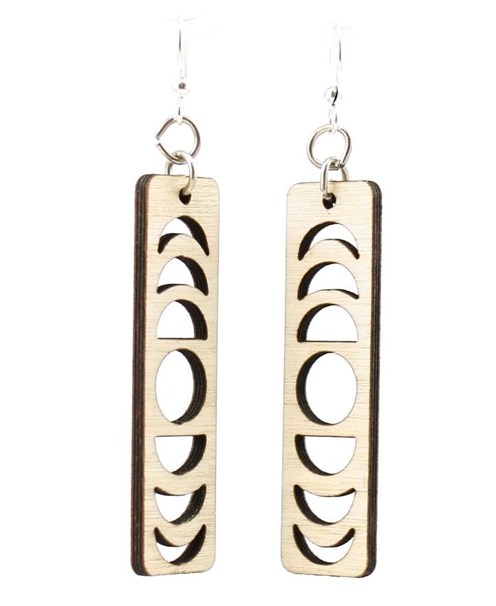 Red Sunflower Lunar Eclipse Earrings featuring dark celestial-inspired design with intricate detailing.