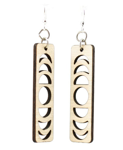 Red Sunflower Lunar Eclipse Earrings featuring dark celestial-inspired design with intricate detailing.