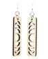 Red Sunflower Lunar Eclipse Earrings featuring dark celestial-inspired design with intricate detailing.