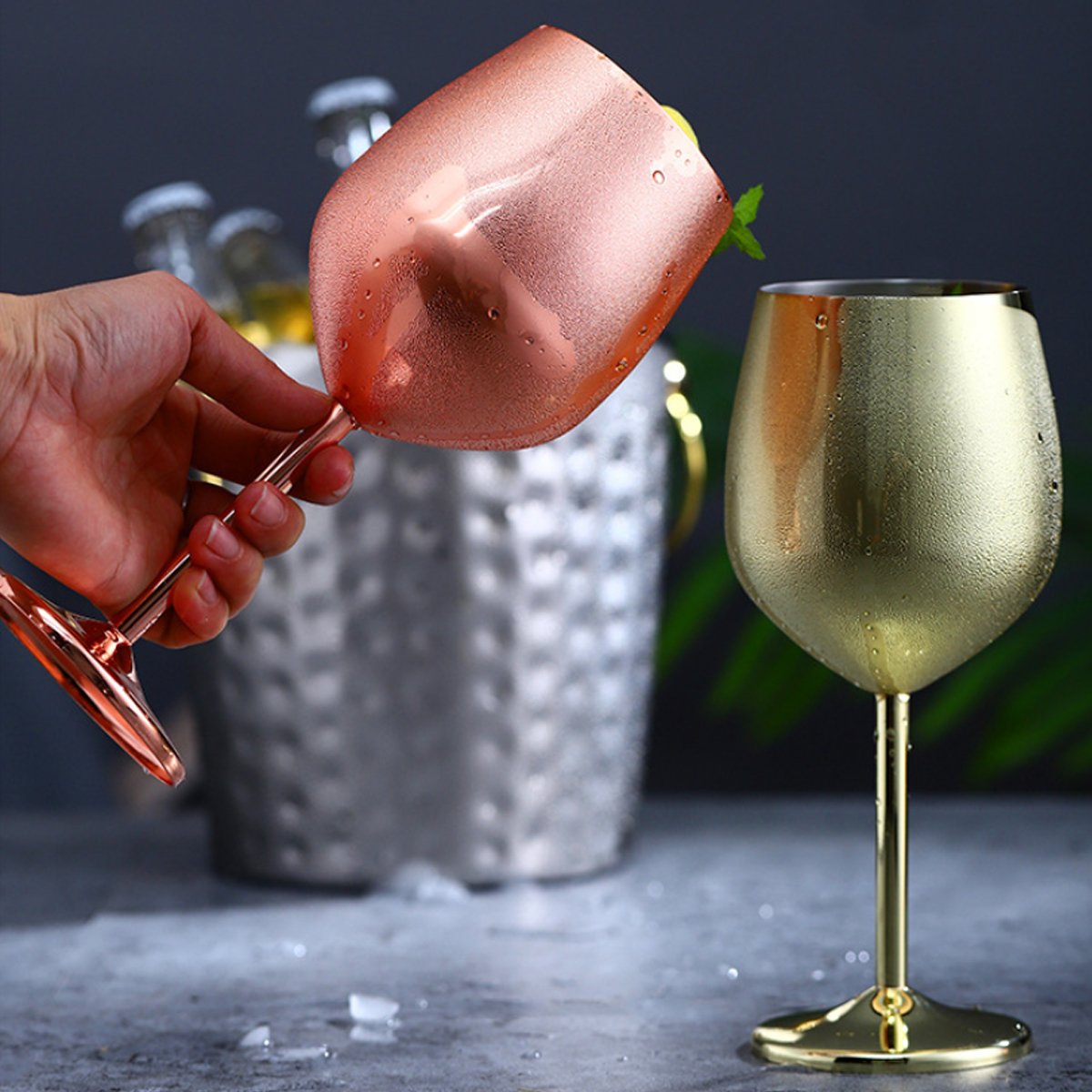 Salmon Lucky Happiest Hours Cocktail Glasses with colorful design, perfect for parties and celebrations.