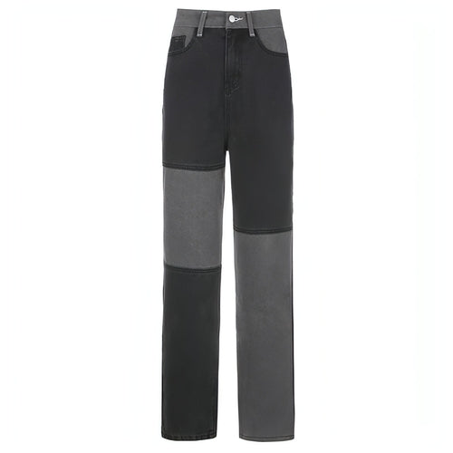 Carmine Juneberry DenimDare™ high-rise straight-leg jeans for women, showcasing stitching details and classic denim fit.