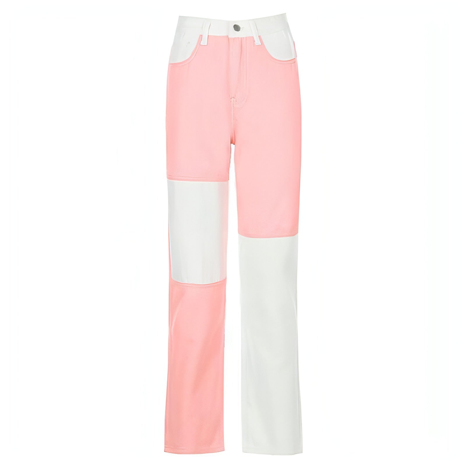 Carmine Juneberry DenimDare™ high-rise straight-leg jeans for women with prominent stitching and classic denim look.