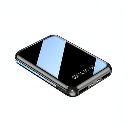 Carmine Juneberry VoltMate™ 30000mAh mini power bank with USB port for mobile and laptop charging, compact and portable.