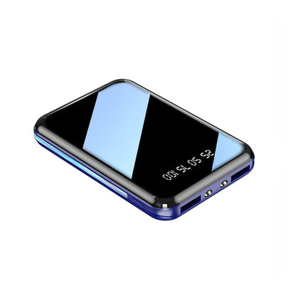 Carmine Juneberry VoltMate 30000mAh mini power bank with USB ports for mobile and laptop charging.