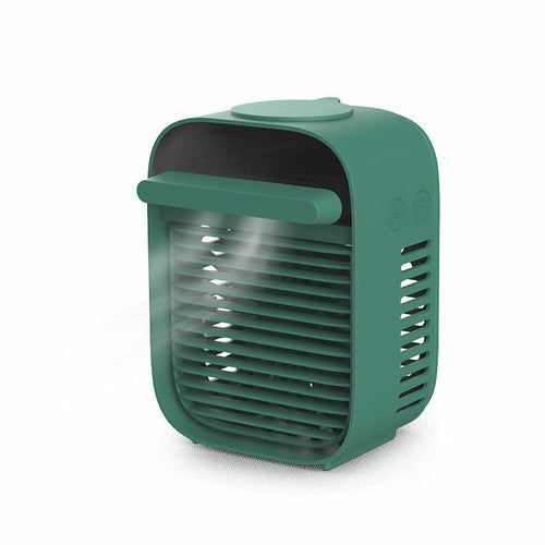 Small portable USB desktop fan by Maroon Asteria, offering cooling for office or home use, shown on a desk.