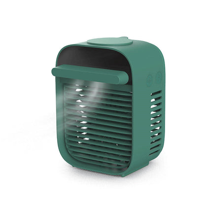 Maroon Asteria small portable USB desk fan for home and office cooling, compact and lightweight for desktop use.