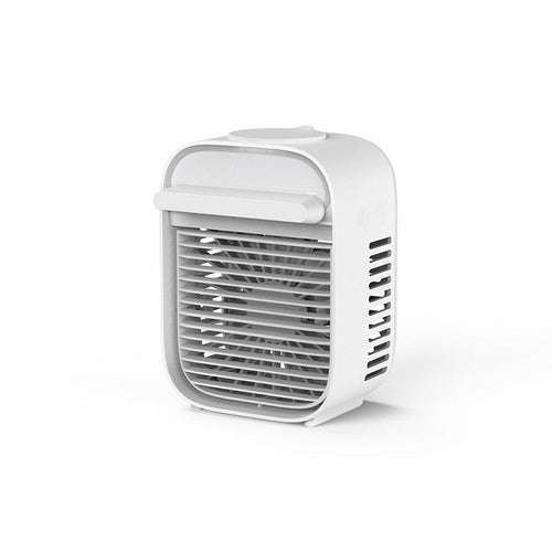 Maroon Asteria small portable USB desktop fan for home and office cooling, compact and energy-efficient.