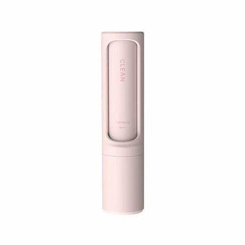 Maroon Asteria 2-in-1 reusable pet hair remover brush and lint roller, portable petcare tool with easy-to-use design.