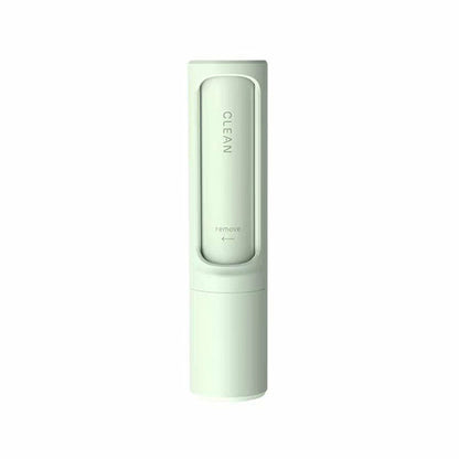 Maroon Asteria 2-in-1 reusable pet hair remover brush and lint roller, portable petcare tool for removing pet hair and lint from clothing.