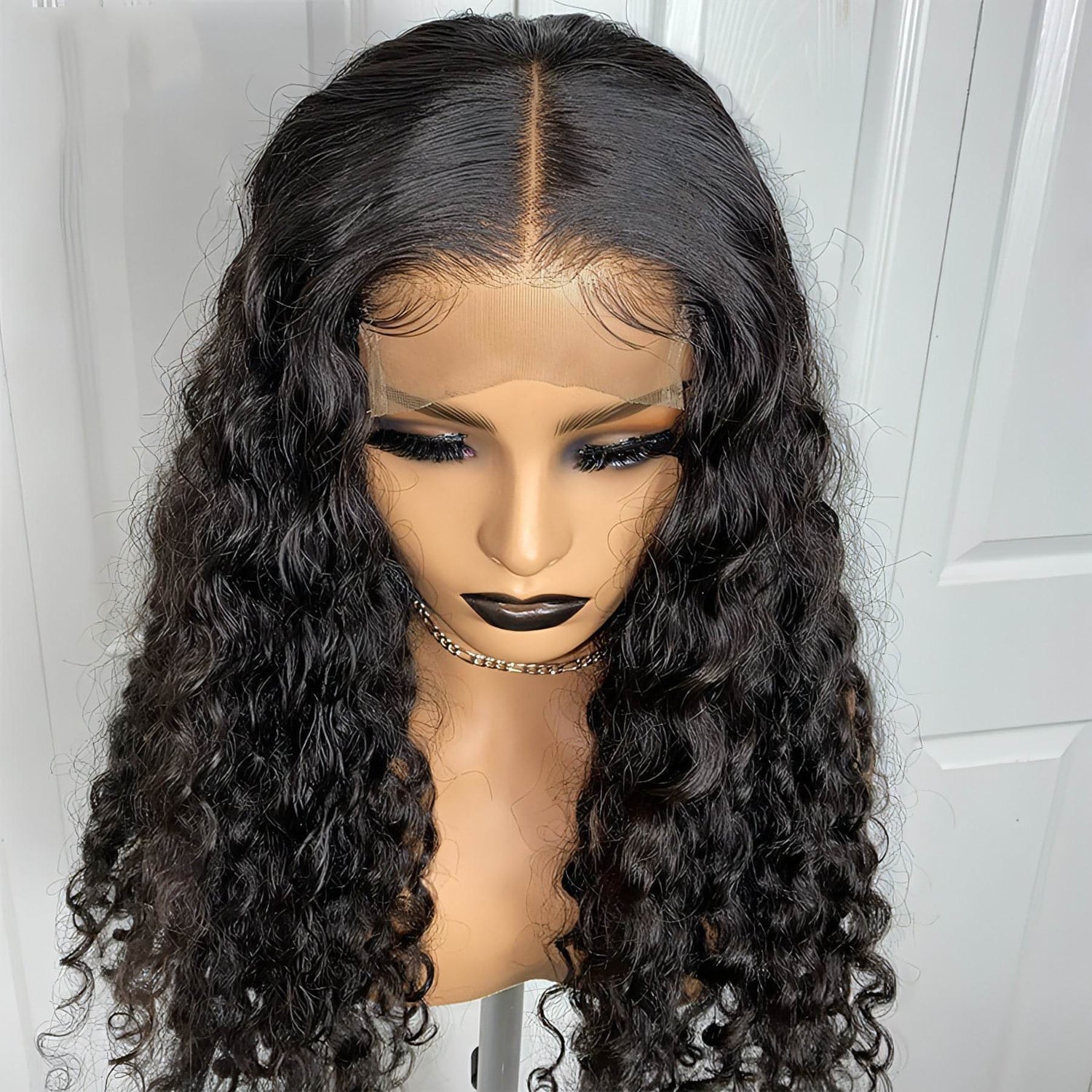 Carmine Juneberry LuxeFlow hair set featuring small curly hair and long hair extensions for versatile styling.