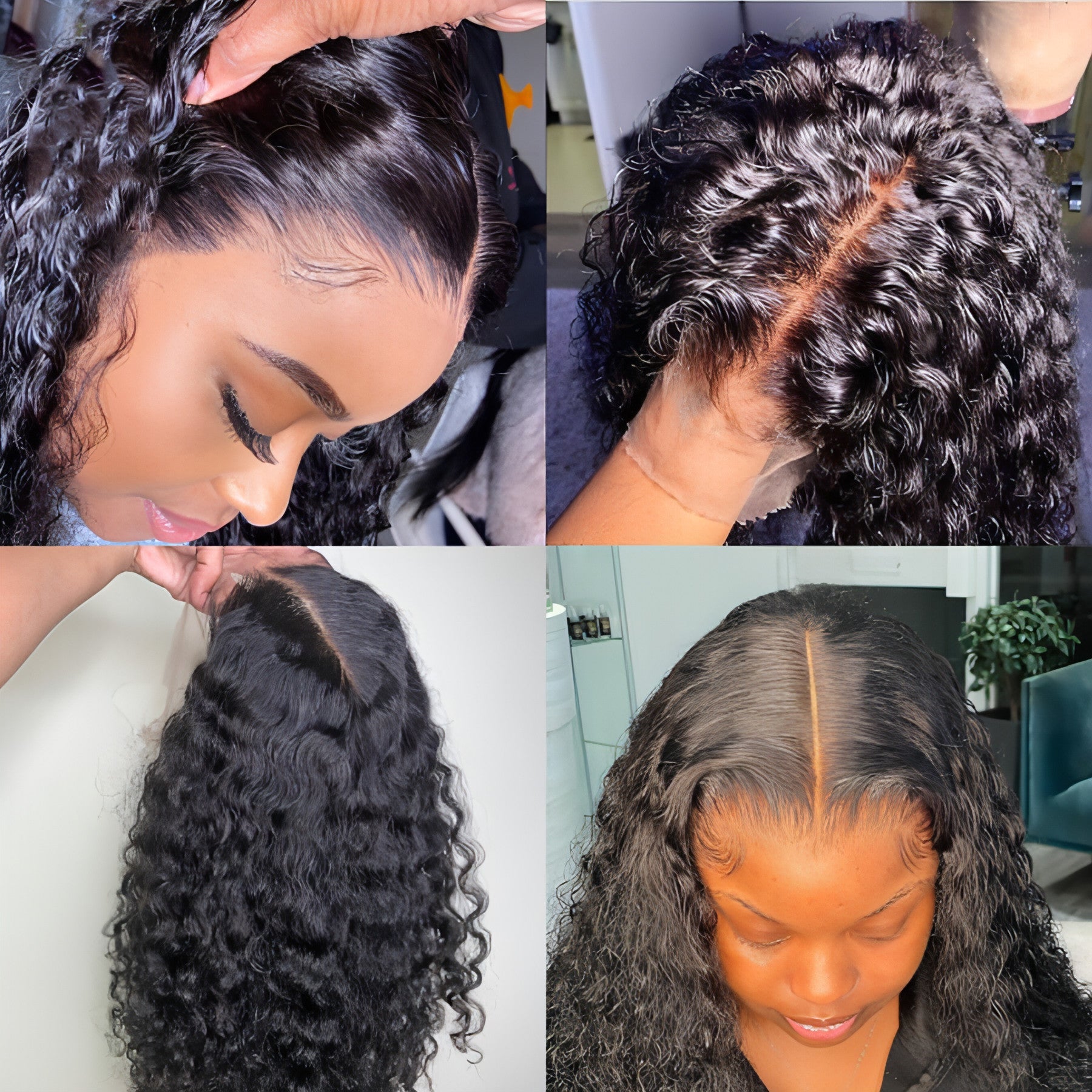 Carmine Juneberry LuxeFlow Hair set featuring small curly hair and long hair extensions for versatile styling.