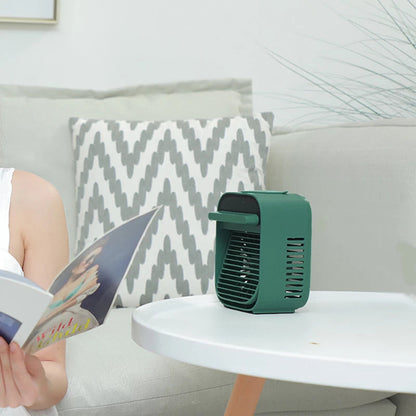Maroon Asteria small portable USB desk fan for home or office cooling, compact and lightweight for desktop use