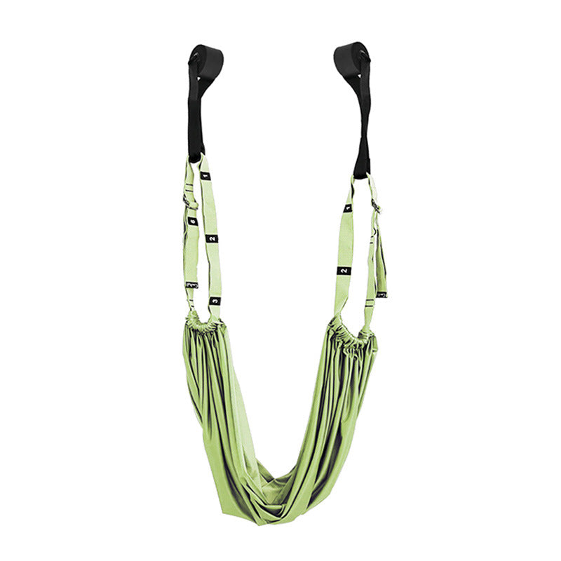 Maroon Asteria fitness hip stretch yoga belt and inverted rope for stretching and flexibility exercises.