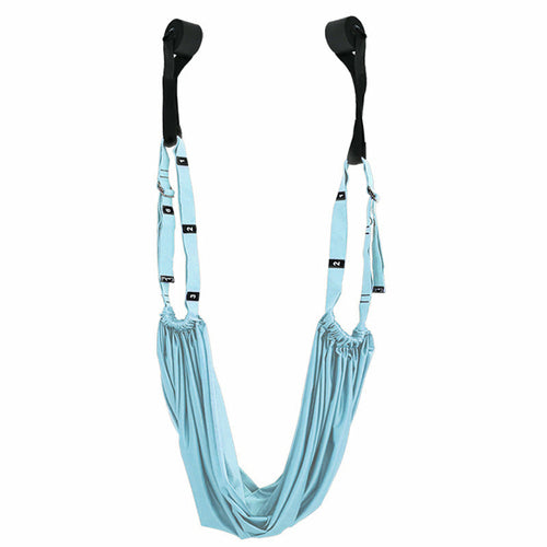 Maroon Asteria fitness hip stretch yoga belt and inverted rope for stretching and flexibility exercises.