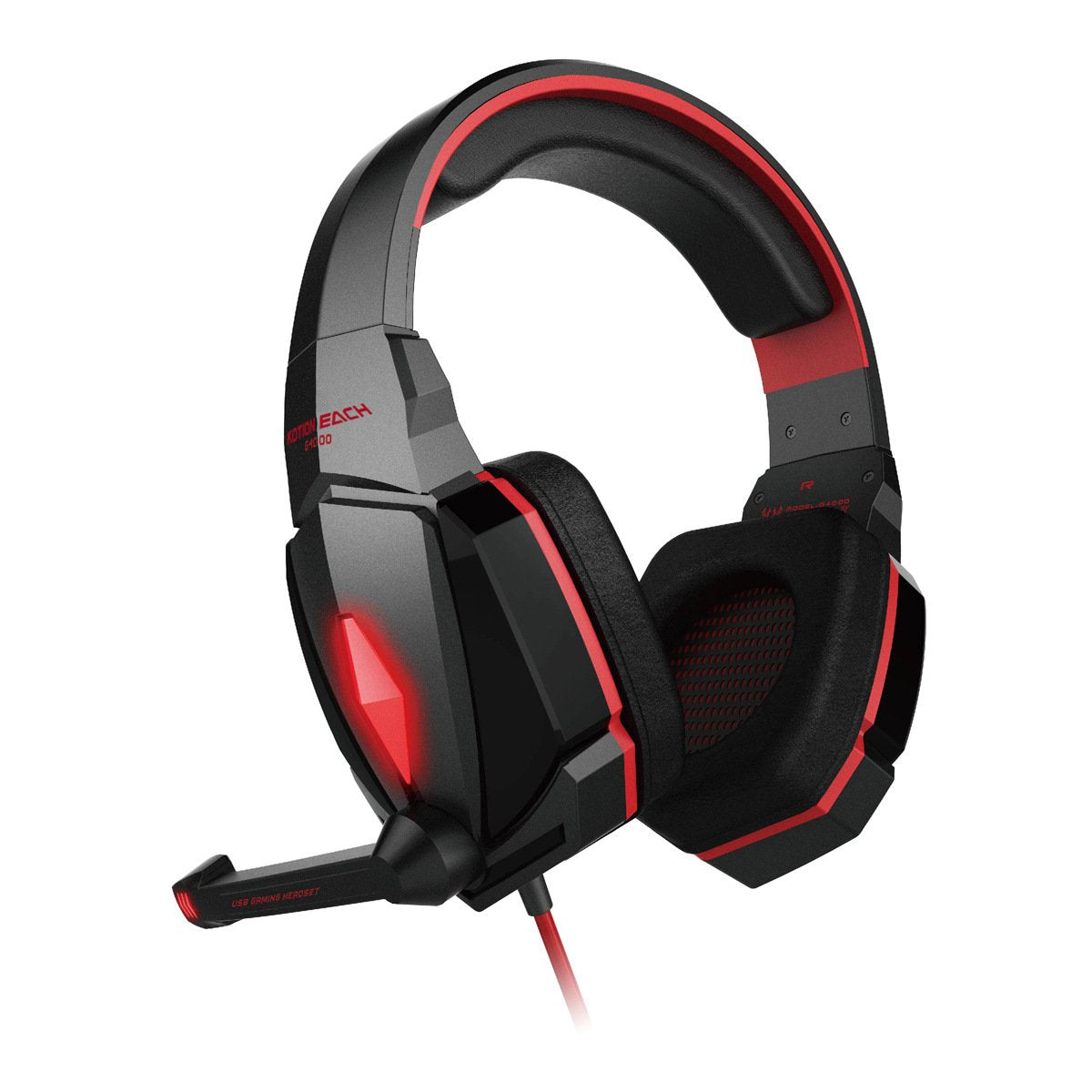Maroon Asteria anti-noise gaming headset with over-ear design, adjustable microphone, and cushioned ear cups for immersive audio.