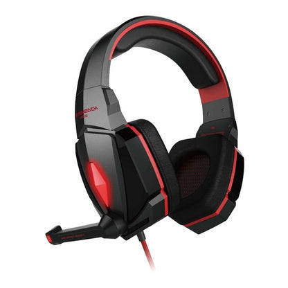 Maroon Asteria anti-noise gaming headset with padded ear cups and adjustable headband, designed for immersive computer gaming audio.