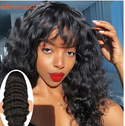 Carmine Juneberry TrueTress Loose Wave human hair wig with soft, flowing waves and natural-looking hair texture.