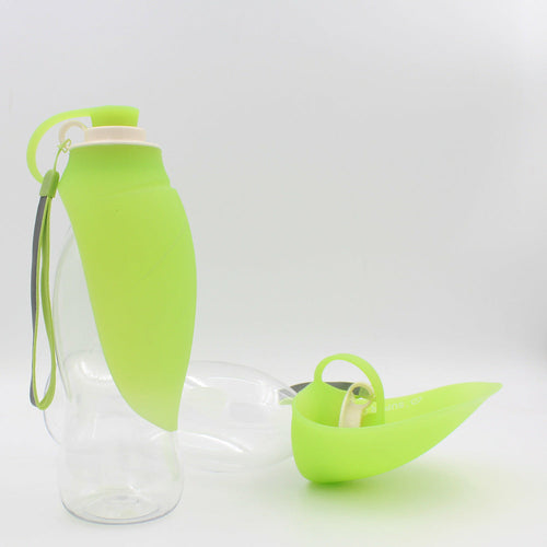 Maroon Asteria portable pet water dispenser and feeder with leak-proof design for easy pet hydration and feeding on the go.
