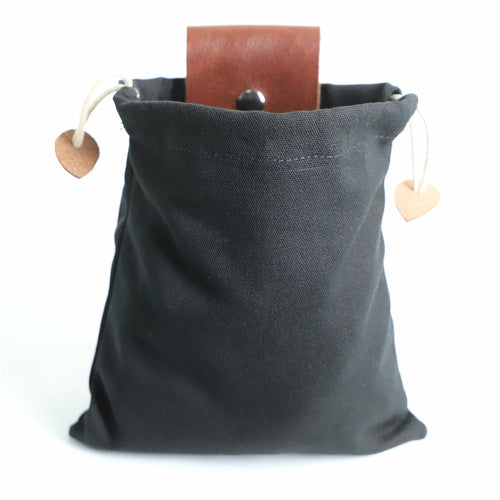 Maroon Asteria hiking portable folding waist bag for camping with berry storage compartments and adjustable strap.