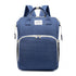 Carmine Juneberry ALLFASHION™ FoldAway BabyNest Backpack with adjustable straps and compact foldable design for easy carrying.