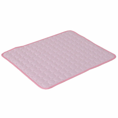 Maroon Asteria pet summer cooling pad made of ice silk, lightweight and portable bed for keeping pets cool in warm weather
