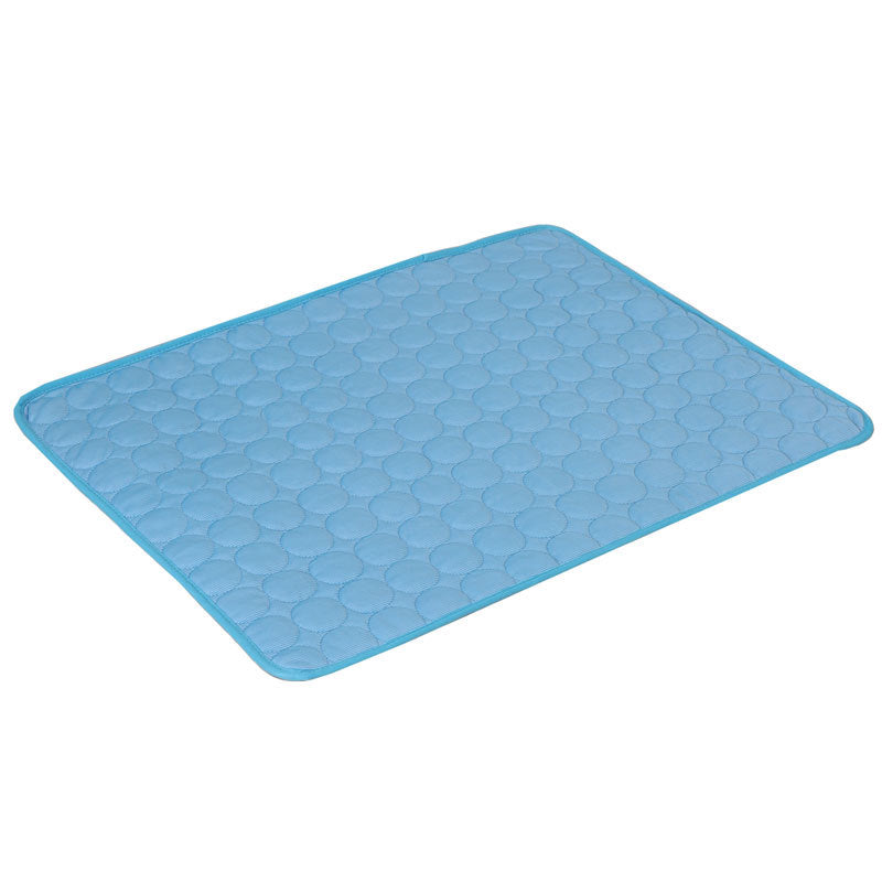 Maroon Asteria Pet Summer Portable Ice Silk Cooling Pad, soft and breathable bed for cooling comfort in warm weather.