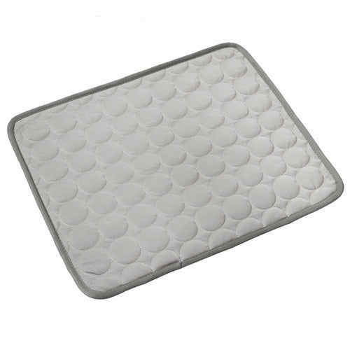 Maroon Asteria pet summer cooling pad made of ice silk fabric, designed as a portable bed or blanket for pets.