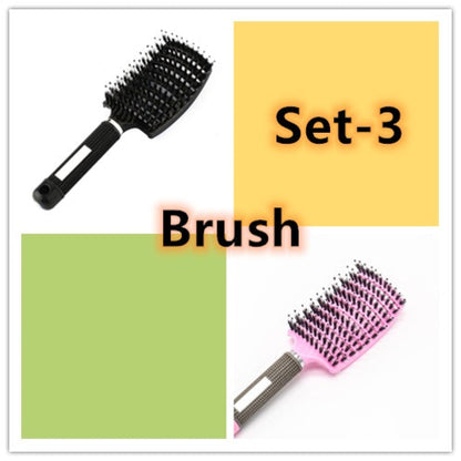 CJDropshipping anti-knot hairbrush for women, detangler brush with ergonomic handle, designed to smooth and untangle hair easily