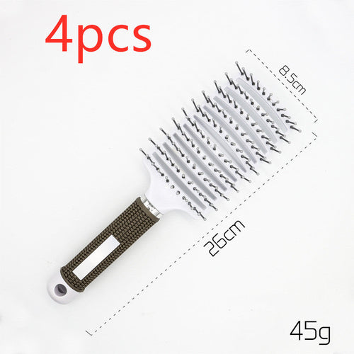 CJDropshipping anti-knot hairbrush for women, detangling brush with smooth bristles, designed for easy hair styling and detangling.
