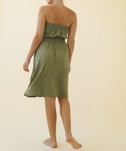 Knee-length bamboo tube dress by Jade Icarus, women&