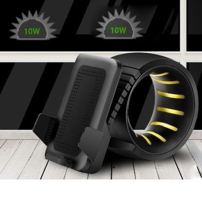 Salmon Lucky Wheel Of Power mobile wireless charger in sleek round design with LED indicator, compatible with various smartphones.