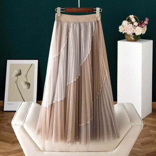 Double-layered Amelia skirt by Jade Icarus, showcasing its stylish, textured fabric and elegant design.