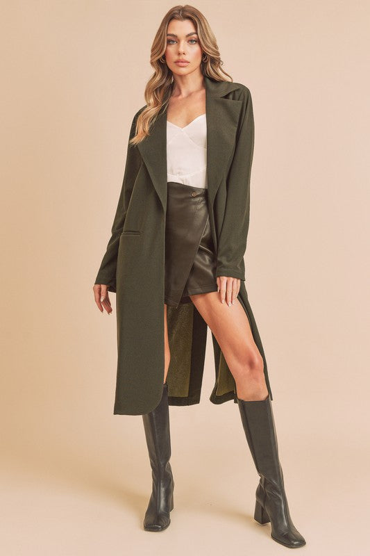 Jade Icarus Jaslyn Coat for women, stylish outerwear with a tailored fit and button details, shown in a front view.