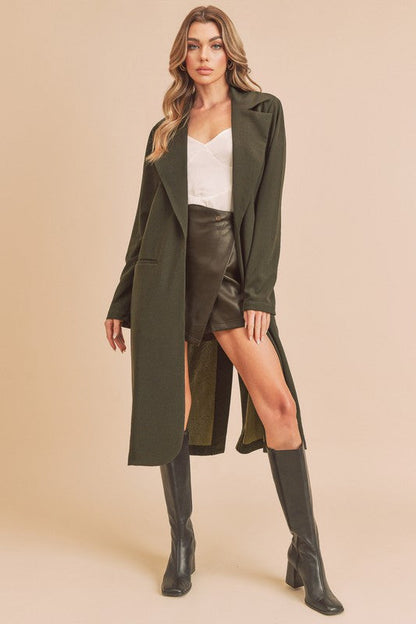 Jade Icarus Jaslyn Coat for women, stylish outerwear with a tailored fit and button details, shown in a front view.