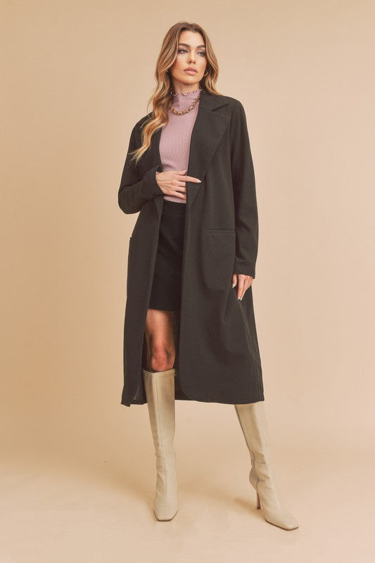 Jade Icarus Jaslyn Coat for women, stylish wool blend outerwear with a tailored fit and button details, in a neutral color.