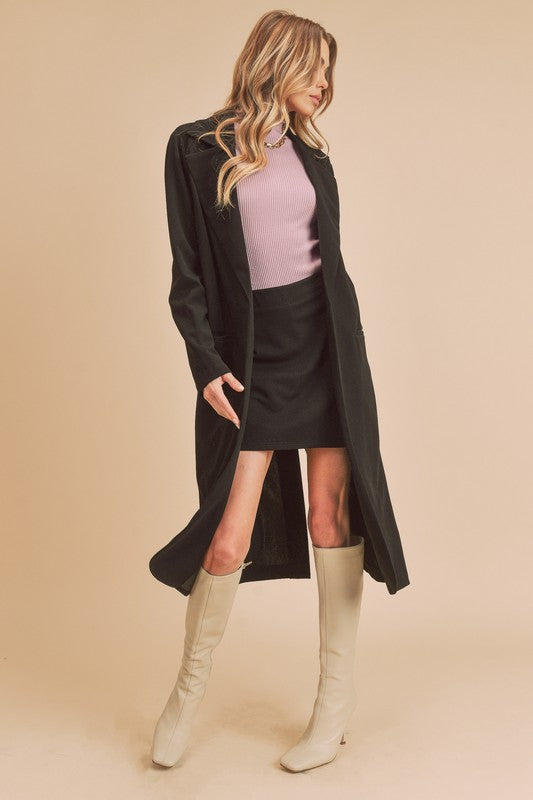 Jade Icarus Jaslyn Coat for women, stylish winter outerwear with a tailored fit and button details, in a neutral color.