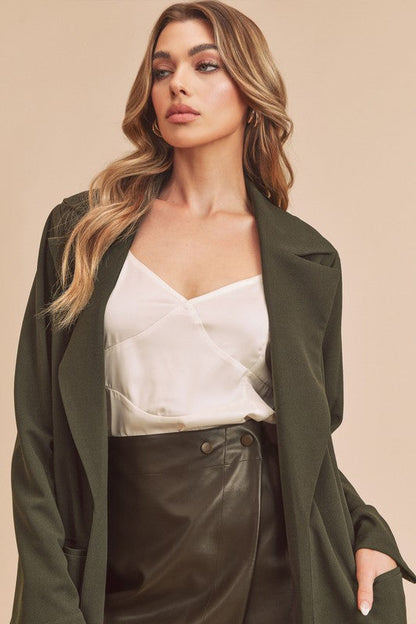 Jade Icarus Jaslyn Coat for women, stylish outerwear with a tailored fit and classic design, shown in a neutral color.