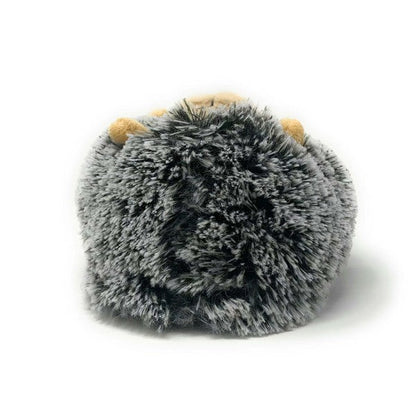 Kids fluffy house slippers by Jade Icarus, Hedge Hugs design, soft and cozy shoes for children and babies.